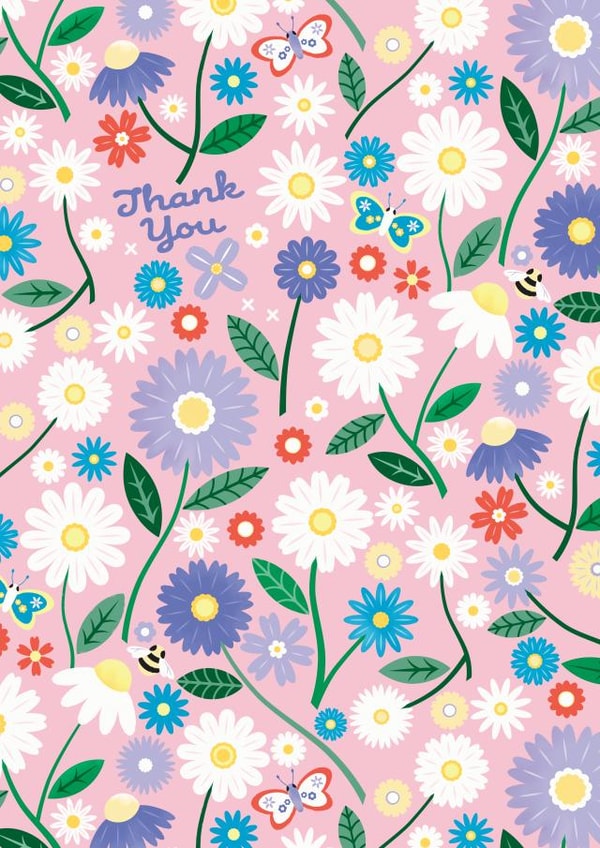 Daisy Chain Thank You card created by Carly Watts