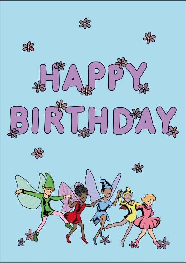Pretty Fairy Birthday Card created by Millie Hawkes