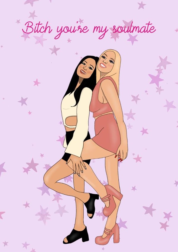 Maddy and Cassie euphoria card created by Bethany Draws Things