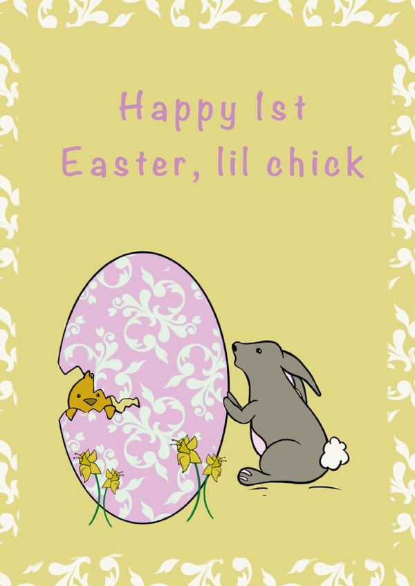 Lil Chick's first Easter created by Wendy Thompson