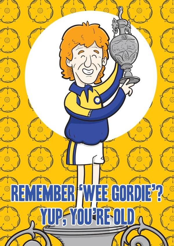 Gordon Strachan Leeds United Card created by Tom Sparke