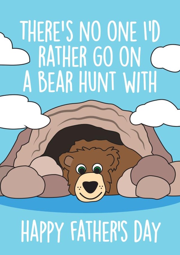 Bear Hunt Father's Day Card created by Thirty Mussels