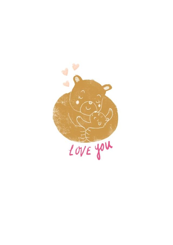 Love You Beary Much a Card for Mother's Day or Birthday created by Emily House Design & Illustration