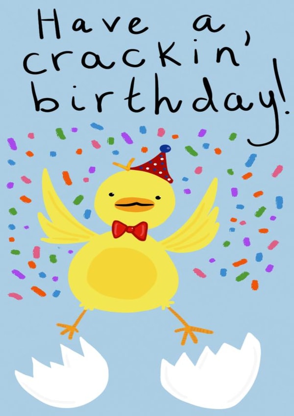 'Have a crackin' birthday' Birthday Card created by Sorrel Knott