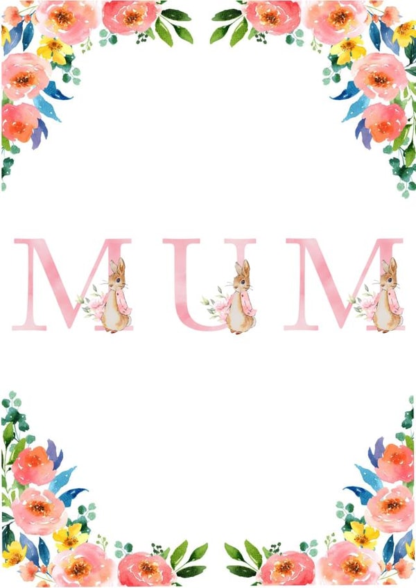 Flopsy Bunny Mum Card created by Victoria  C