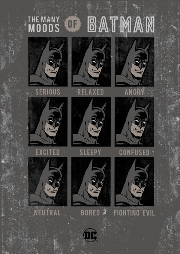 Funny Father's Day/Birthday Card - Many Moods of Batman created by Cardology