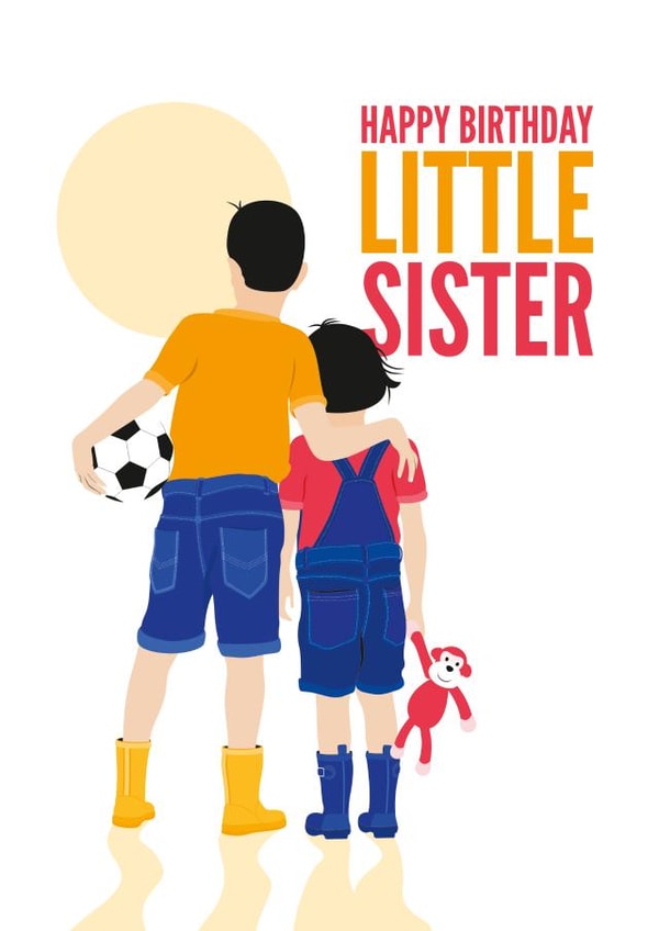 Birthday Card for a Sister 1002 created by Diva Doodle Designs