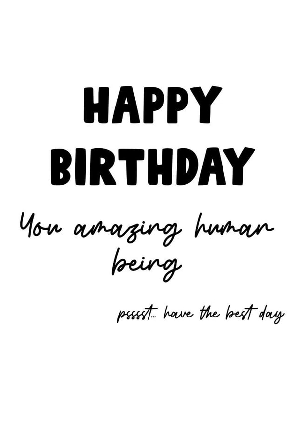 Birthday Card for an amazing person created by Becky