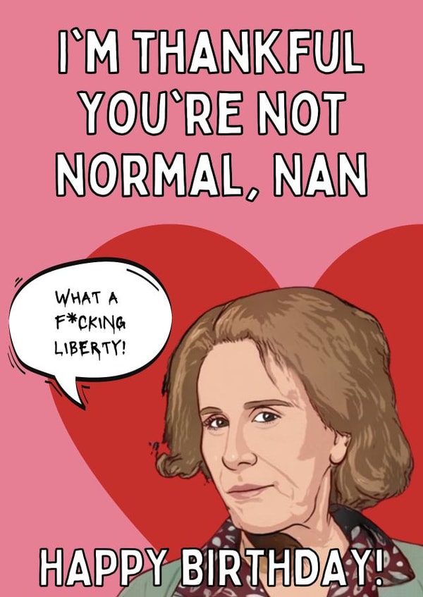 Happy Birthday Nan created by Original Fox Cards