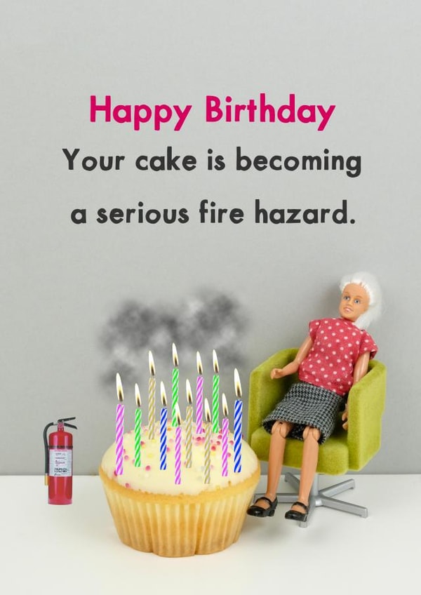 Birthday Fire Hazard created by Bold & Bright Cards