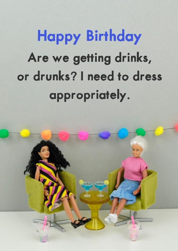 Birthday Drinks created by Bold & Bright Cards