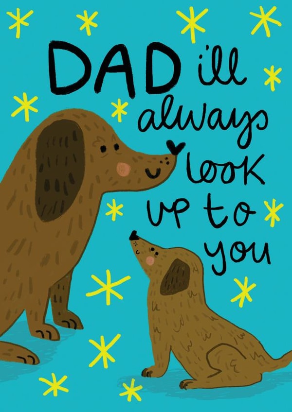 Dog fathers day card 1000 created by Faye Finney