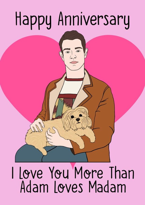 Sex Education - Adam & Madam - Anniversary card created by Little Spoon