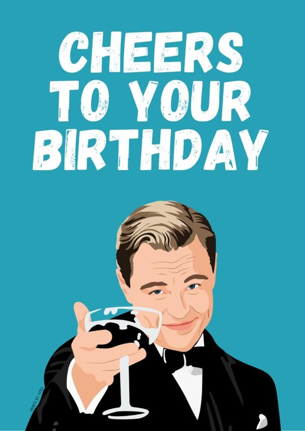 Leo Dicaprio Birthday Card created by Highgrove Cards
