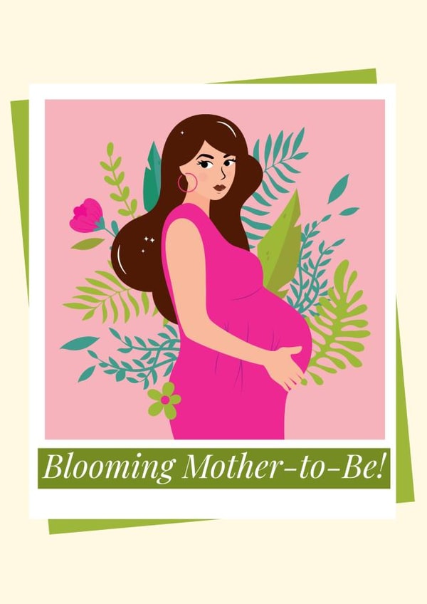 Blooming Pregnancy Card created by ArtByAT