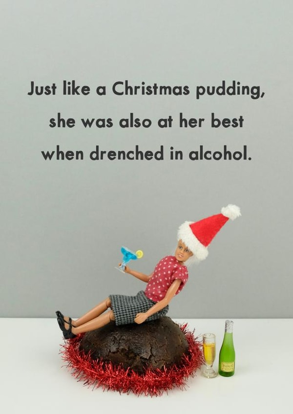 Christmas pudding created by Bold & Bright Cards