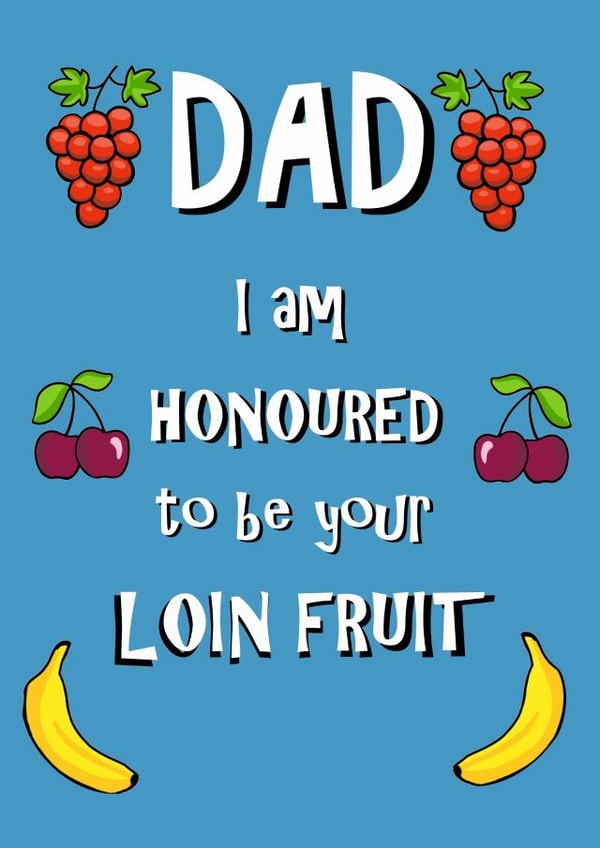 Fruity card for Dad created by Punnycarddesigns