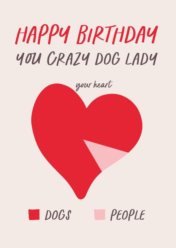 Crazy Dog Lady Birthday Card created by Poppy Lane