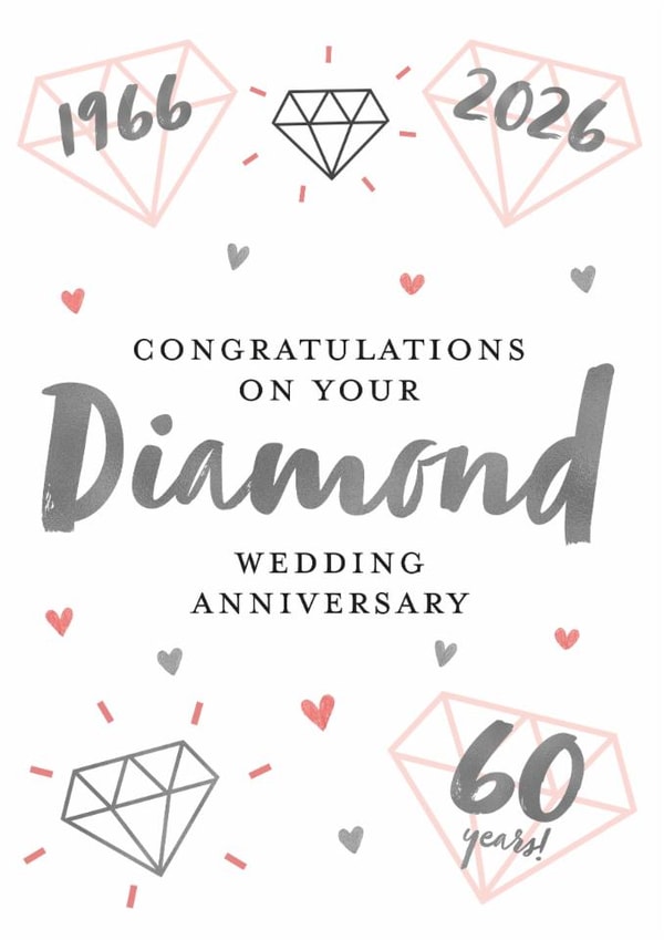 Diamond Wedding Anniversary created by Juniper and Rose Studio
