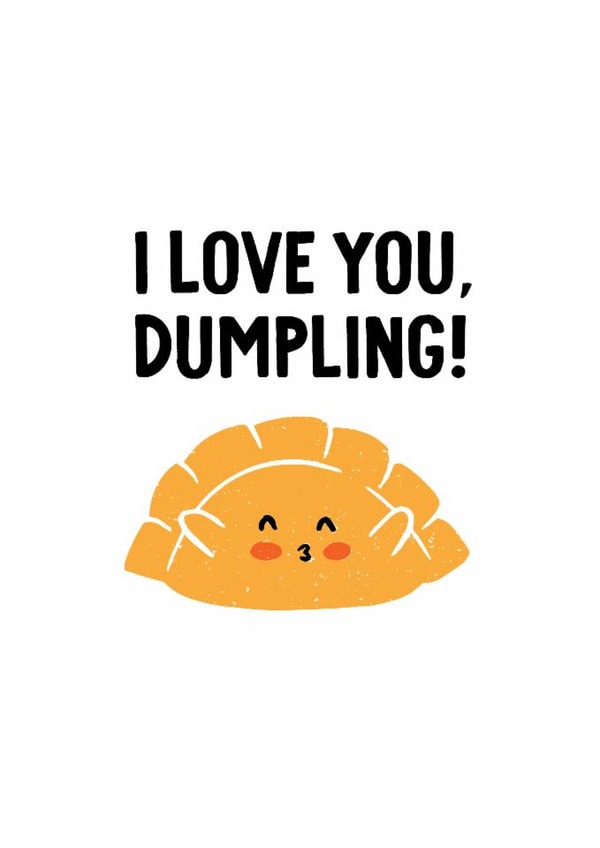 Love Dumpling - A cute and playful card for significant other created by Hello Elks