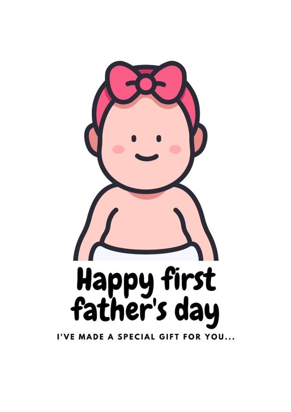 First Father's day card created by The Sage Bird