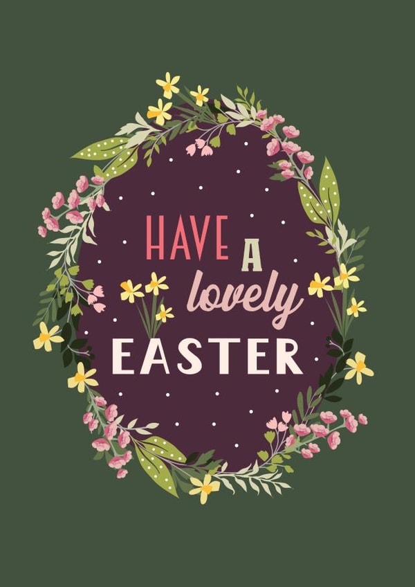 Easter Egg Floral Desing created by Melmade Stationery