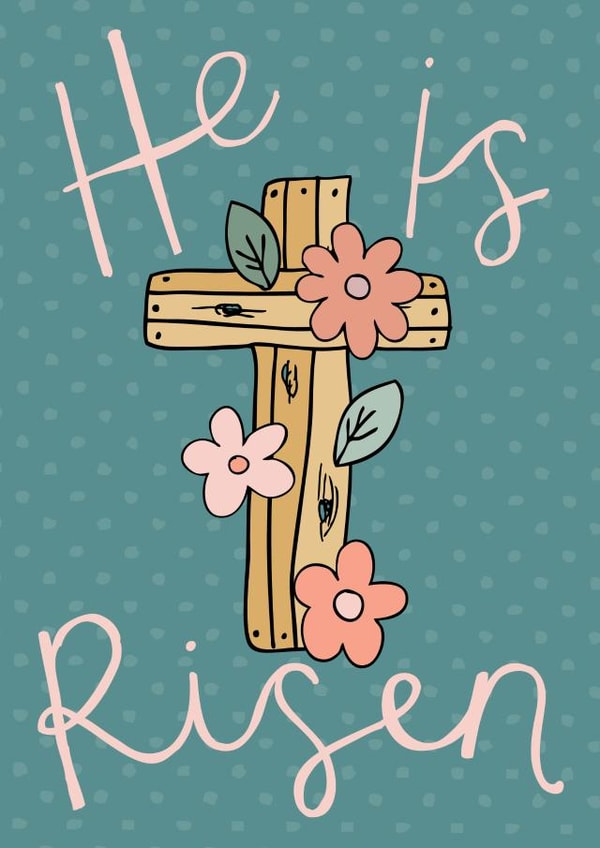 He is Risen Easter Card created by Dottypink Designs