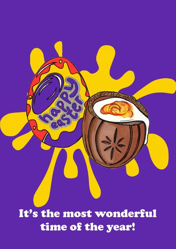 Happy Easter Creme Egg card created by Panda and the Prince