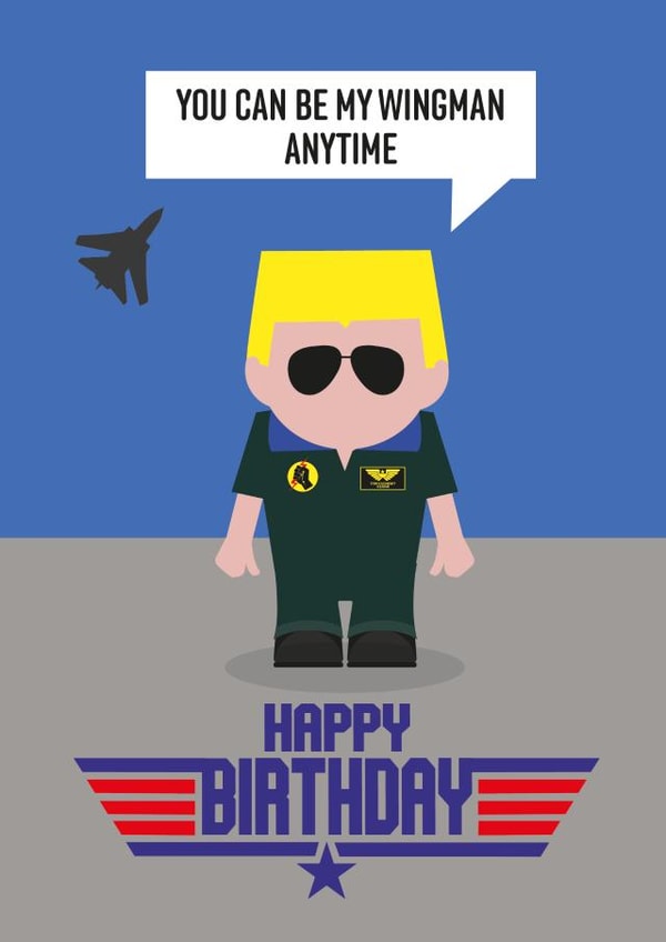Wingman Birthday Card created by Graphics 24