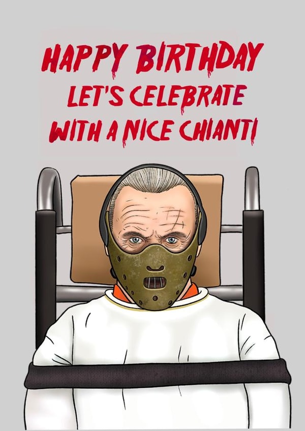 Hannibal birthday card created by Swish & Scribble