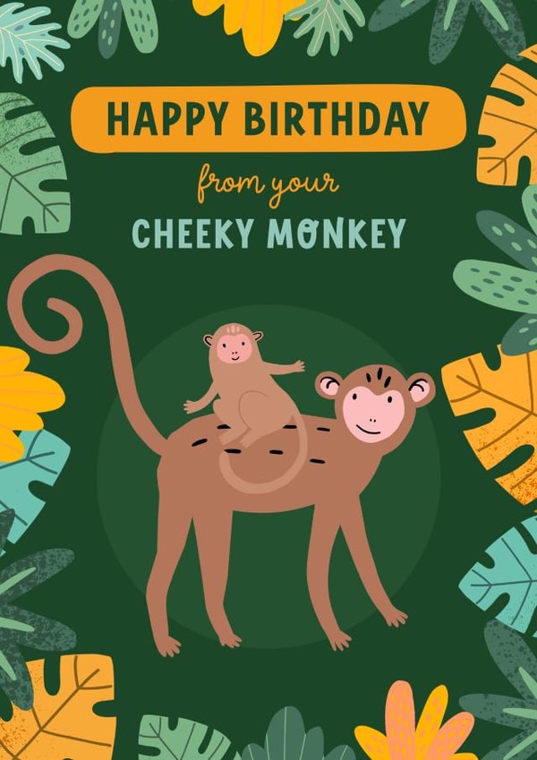 Jungle Birthday card for Mummy or Daddy! Card created by Evie Garnett Designs
