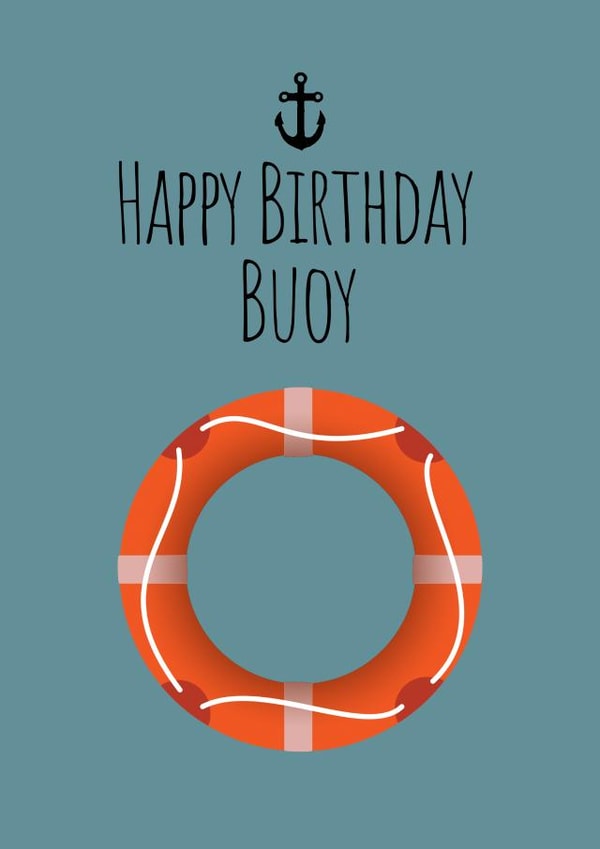 Birthday Buoy Pun card created by Jasmine  Violet
