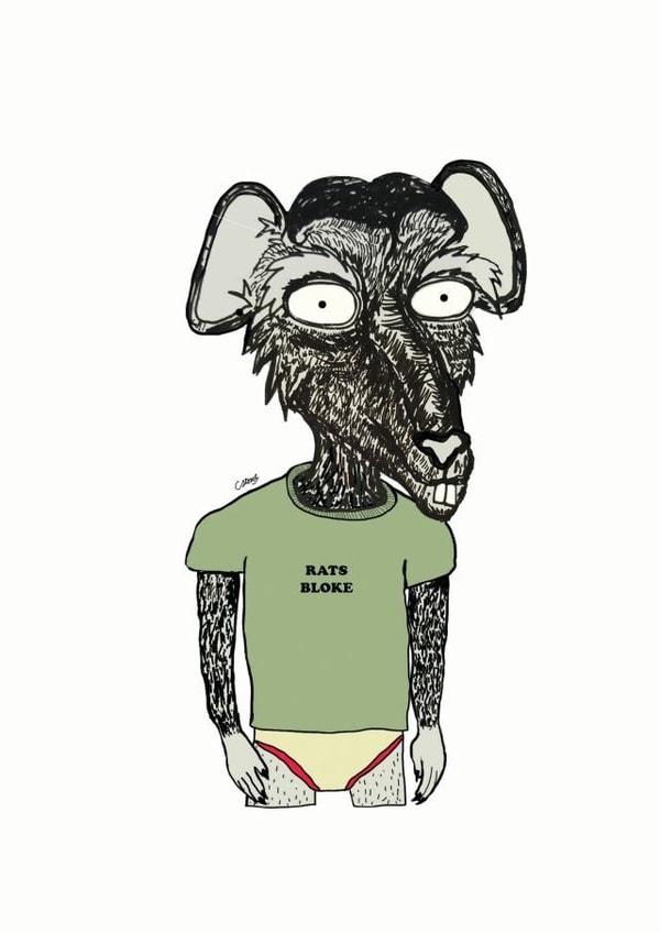 Rats Bloke created by Cara Gillies