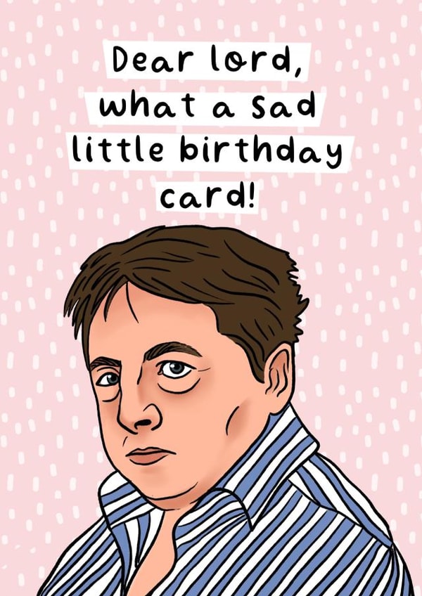 Dear lord, what a sad little birthday card! created by Swish & Scribble