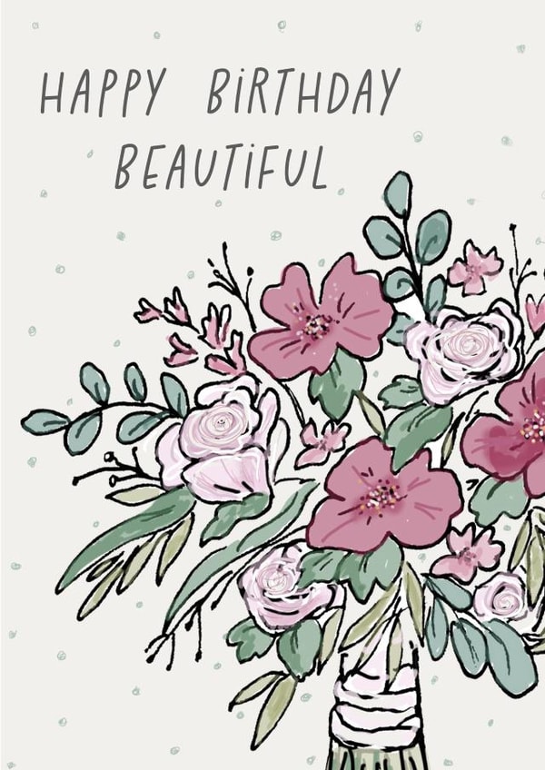 Happy Birthday Bouquet card created by Lauren