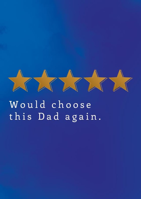 Five Star Dad! created by Picture Perfect