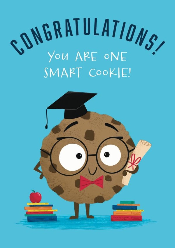 Smart Cookie Graduation Congratulations Card created by Hannah Jayne Lewin