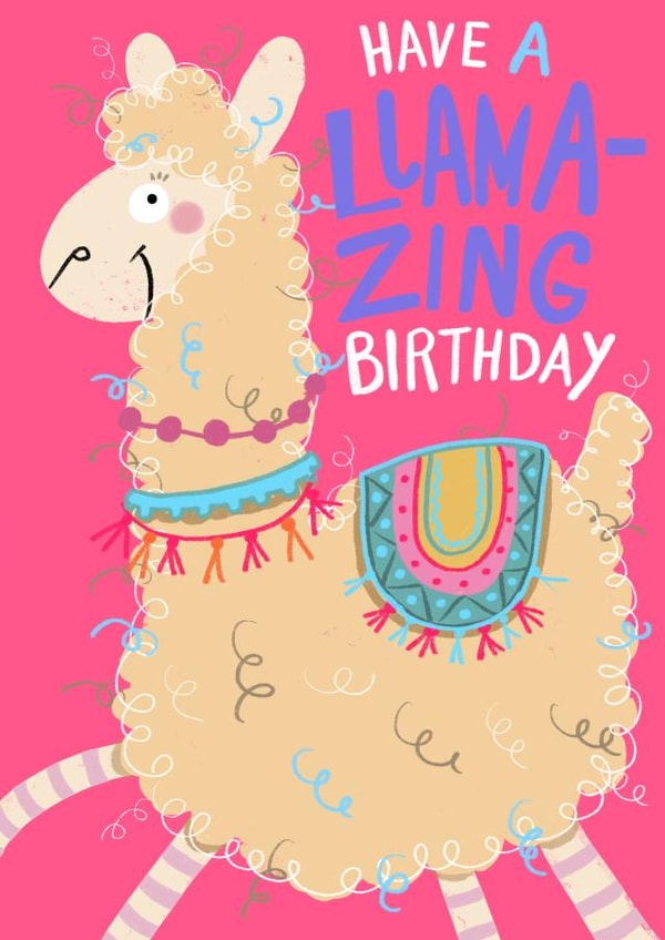 Have a llama-zing birthday created by Leah Rowe