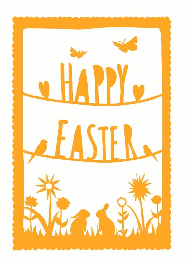 Happy Easter Spring Card created by Cloud Cuckoo Design