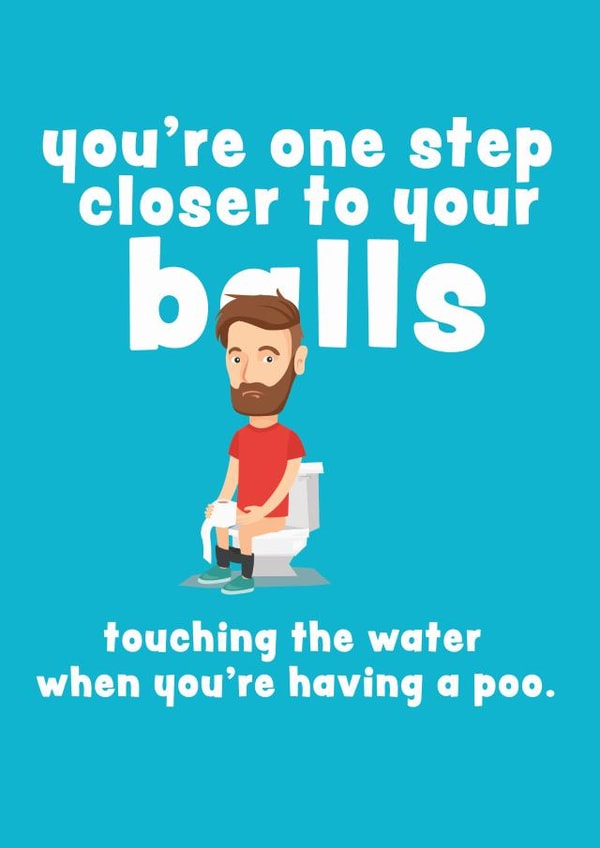 Do your Balls hang low?! card created by Kwirk Cards