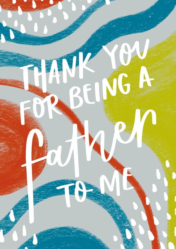 Thank for being like a father to me | Father figure card created by Heather Kauffman