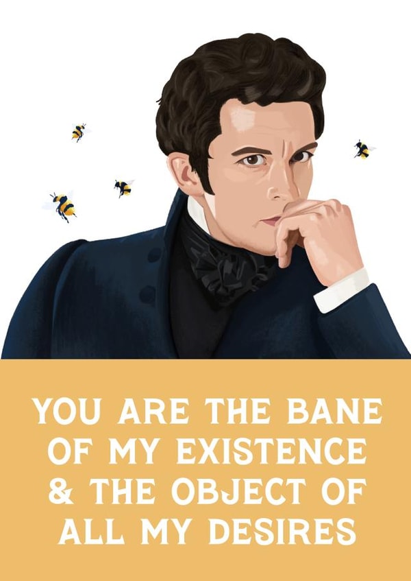 Anthony Bridgerton's Desire Card created by URGHH Card Co.