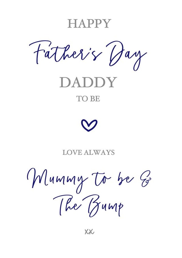 Happy Fathers Day from Mummy to Be & The Bump created by QuaintlyKate