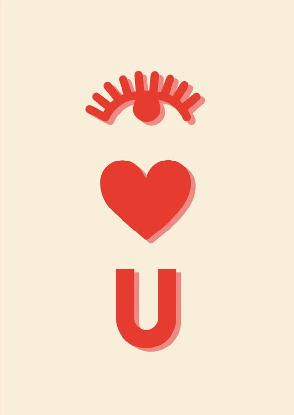 I Love You Card created by Print is the New Black
