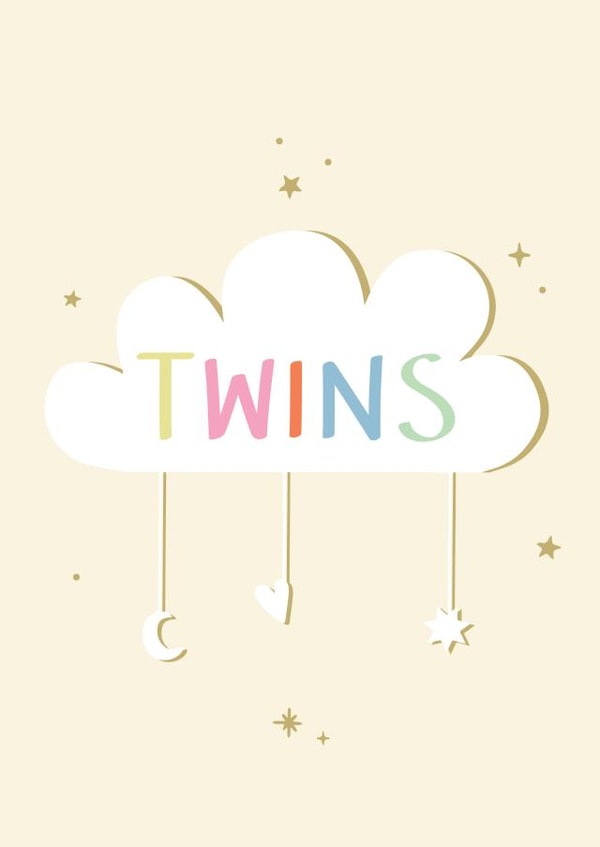 Twins Congratulations created by Print is the New Black
