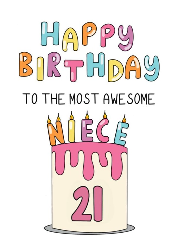 Happy 21st birthday to my awesome niece created by Schnauzer Scribbles