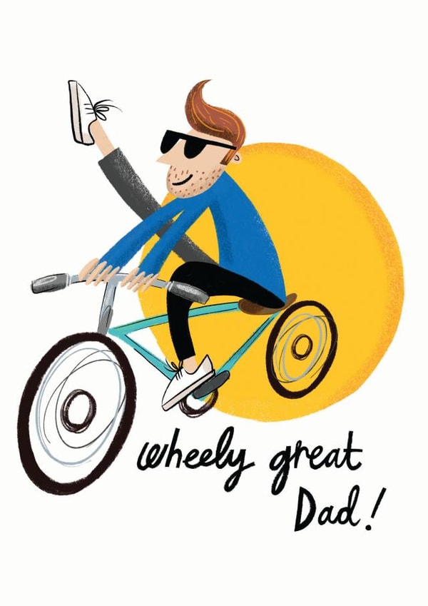Wheely Good Dad! Father's Day card created by @AimeeStevens.Design