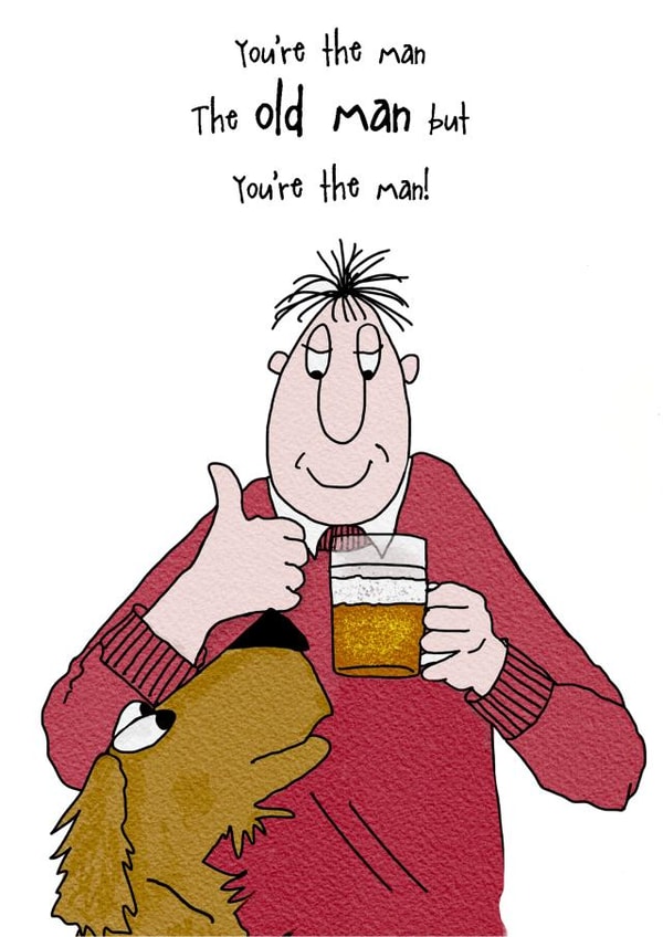 You're the man! Birthday card created by Sarah Boddy