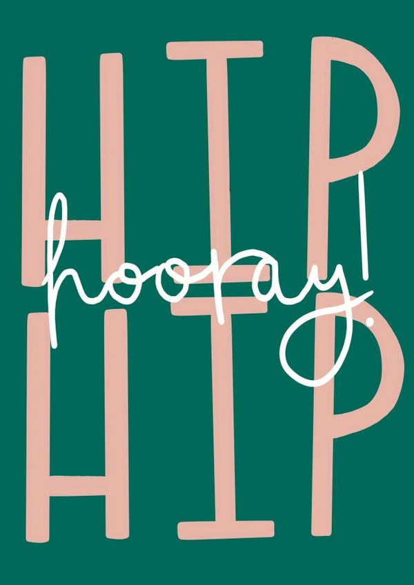 Hip Hip Hooray! Celebration card! created by Studio Gee