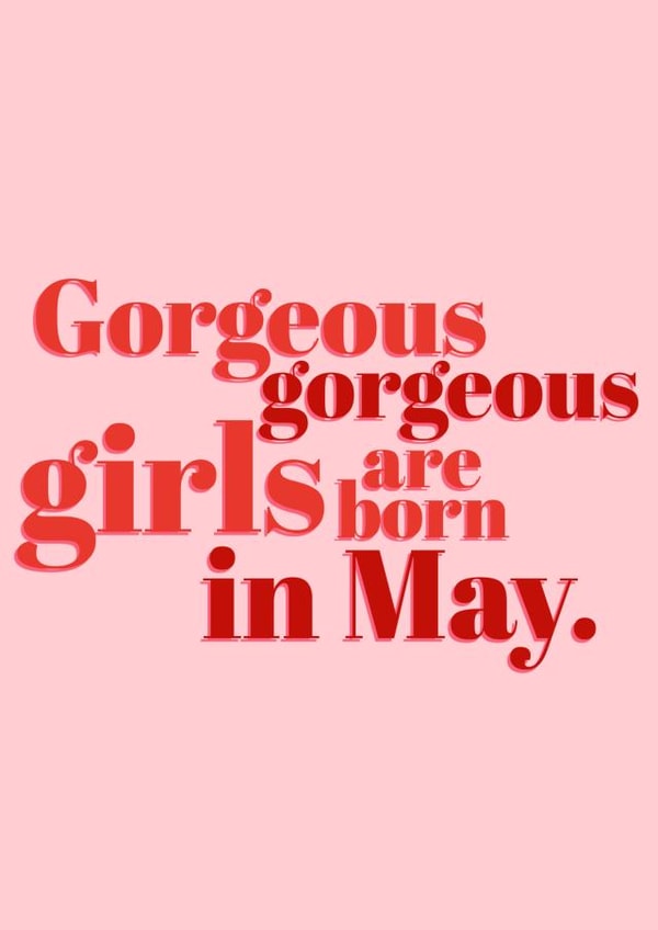 Classic Birthday Card - For Her - Gorgeous created by @EmilySwallow